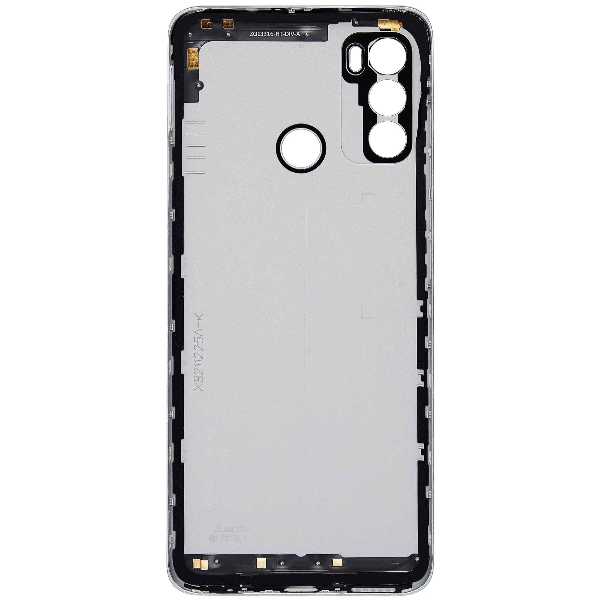 Back cover Glass For Motorola Moto G60 (XT2135 / 2021) (Silver) replacement part for compatible Motorola phone, SKU 107082077841, product image 3