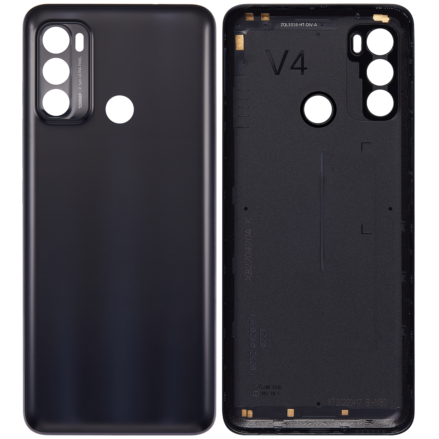 Back cover Glass For Motorola Moto G40 Fusion (XT2147-1 / 2021) (Black) replacement part for compatible Motorola phone, SKU 107082023555, product image 6