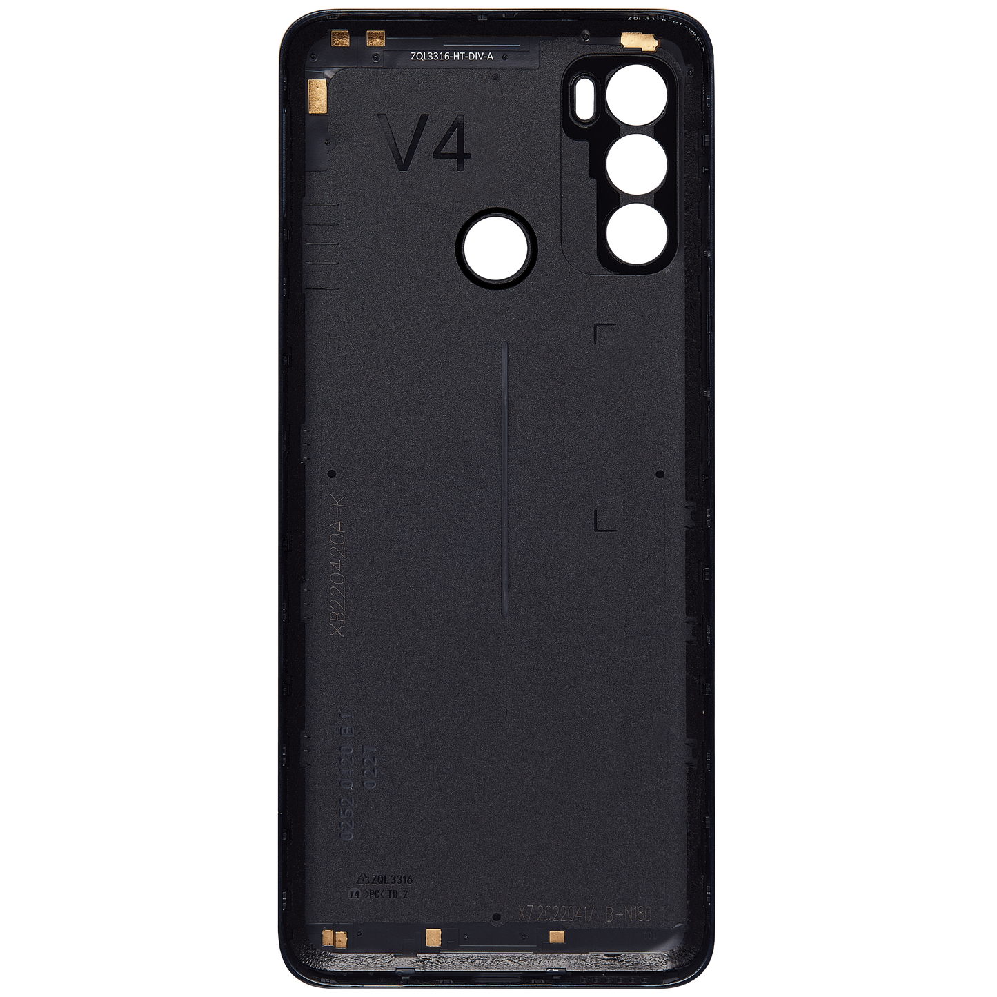 Back cover Glass For Motorola Moto G40 Fusion (XT2147-1 / 2021) (Black) replacement part for compatible Motorola phone, SKU 107082023555, product image 3