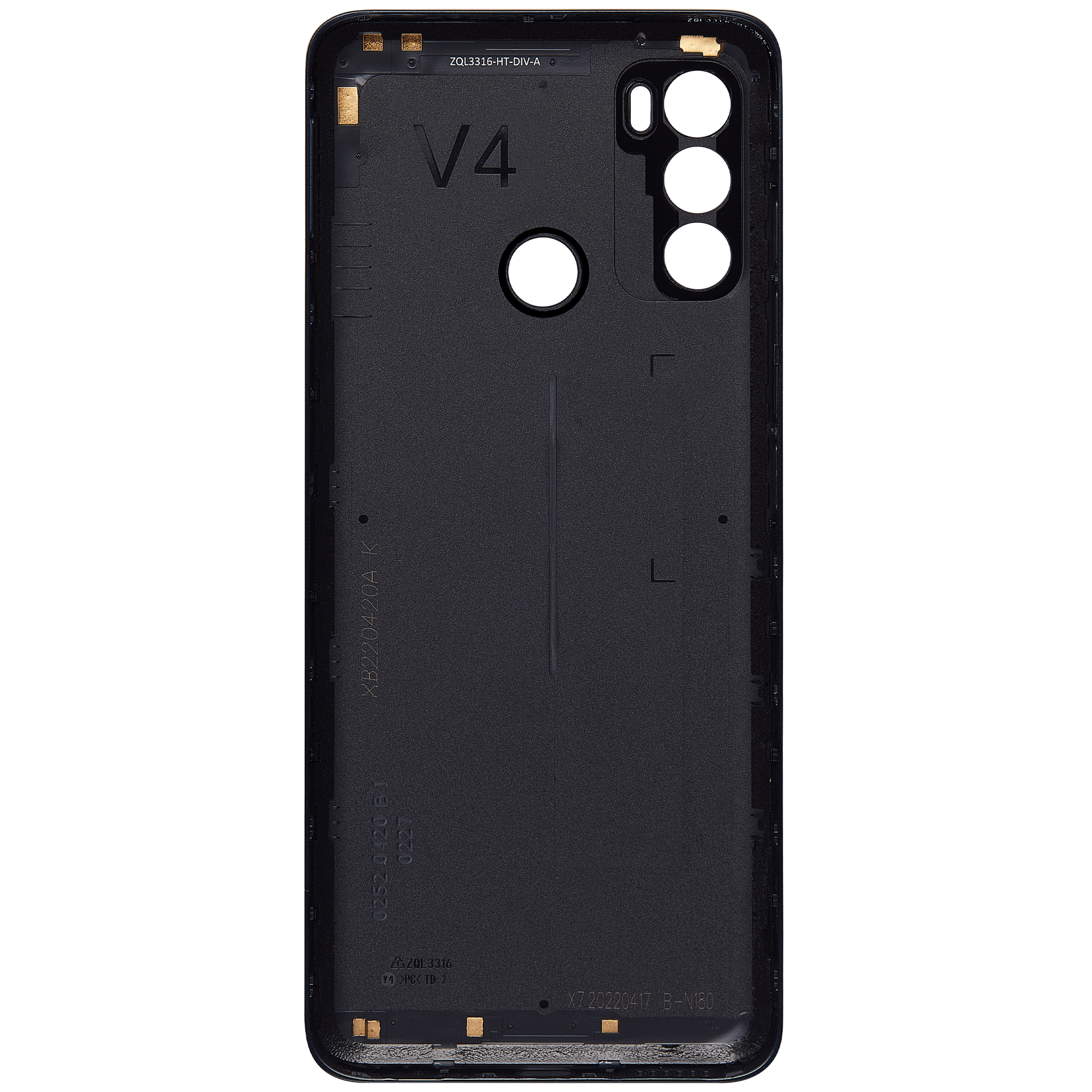 Back cover Glass For Motorola Moto G40 Fusion (XT2147-1 / 2021) (Black) replacement part for compatible Motorola phone, SKU 107082023555, product image 3