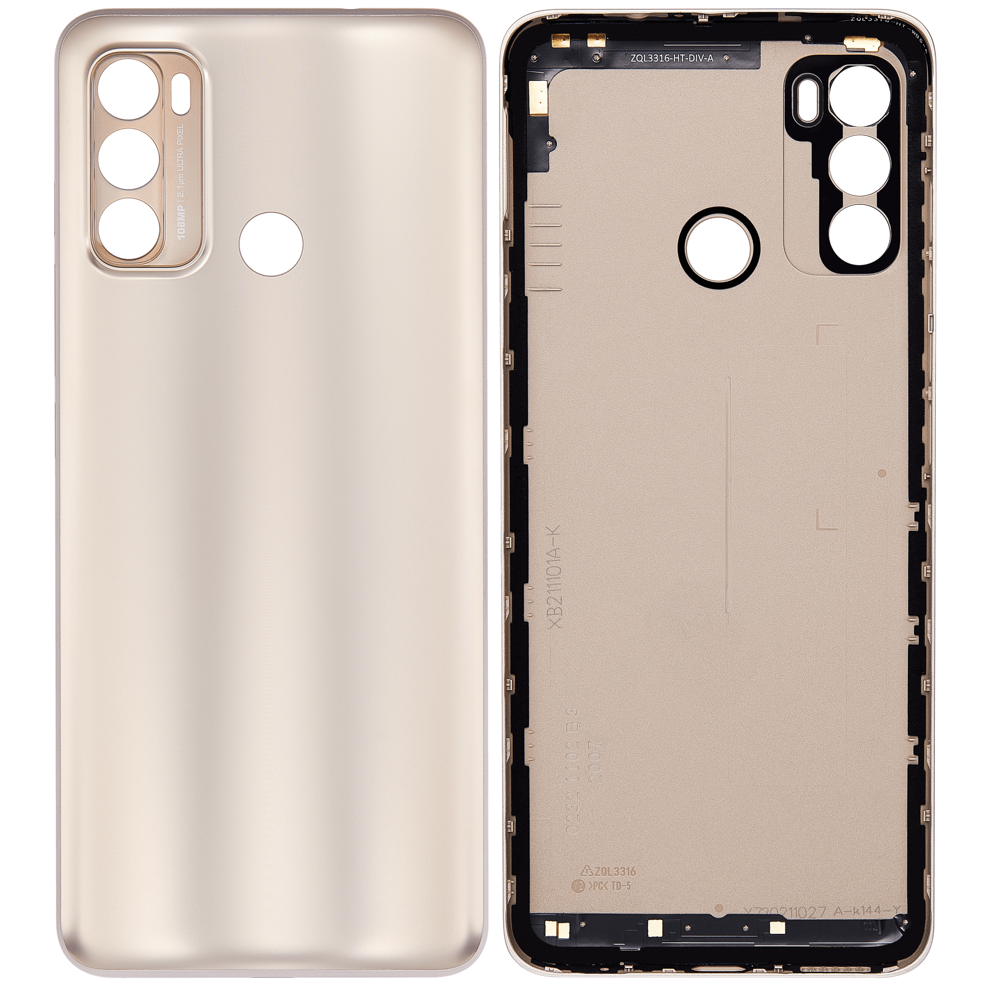 Back cover Glass For Motorola Moto G40 Fusion (XT2147-1 / 2021) (Frosted Champagne) replacement part for compatible Motorola phone, SKU 107082023554, product image 6