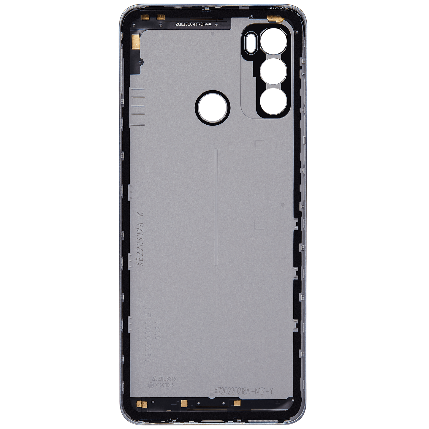Back cover Glass For Motorola Moto G40 Fusion (XT2147-1 / 2021) (Silver) replacement part for compatible Motorola phone, SKU 107082023553, product image 3