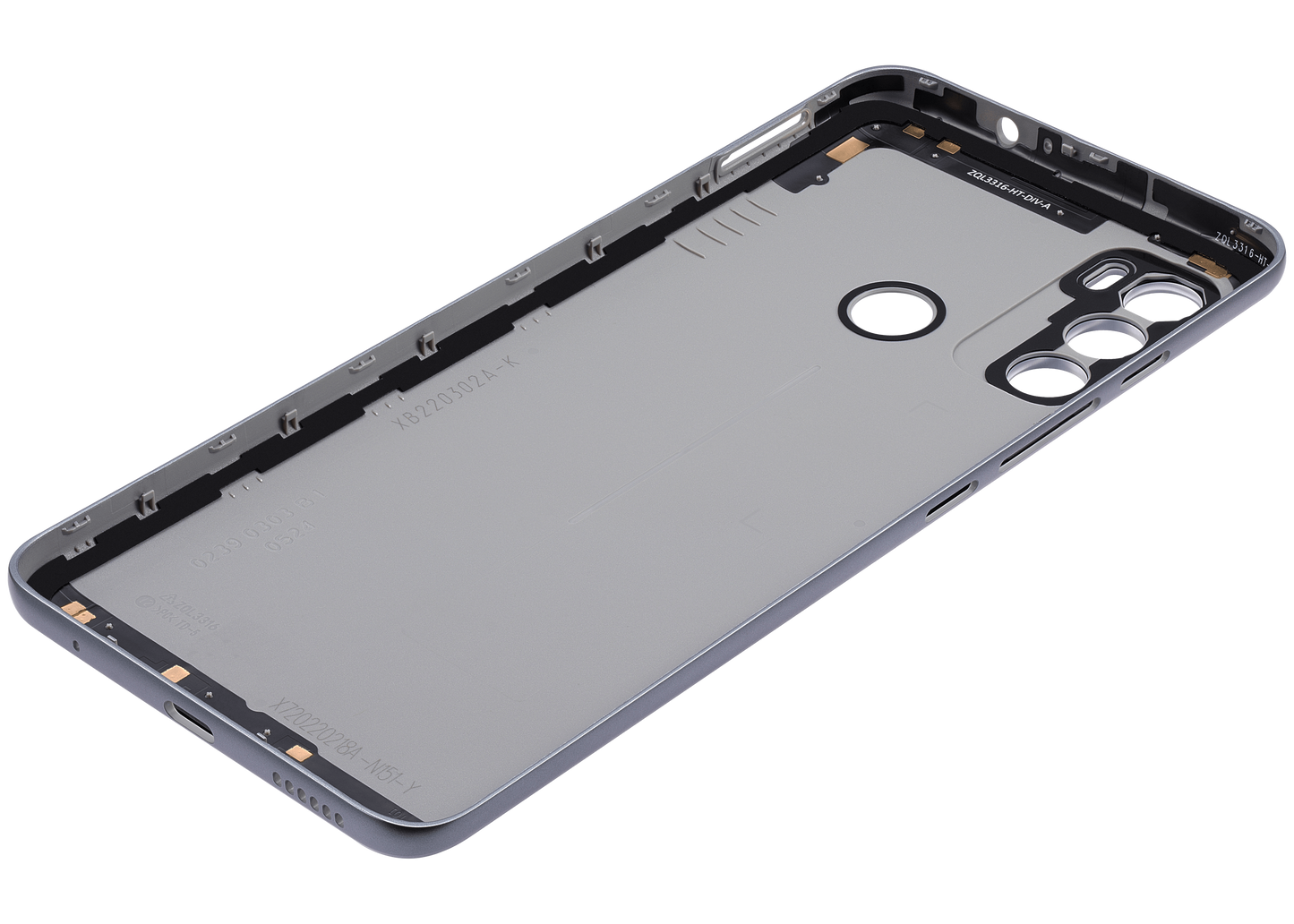Back cover Glass For Motorola Moto G40 Fusion (XT2147-1 / 2021) (Silver) replacement part for compatible Motorola phone, SKU 107082023553, product image 5
