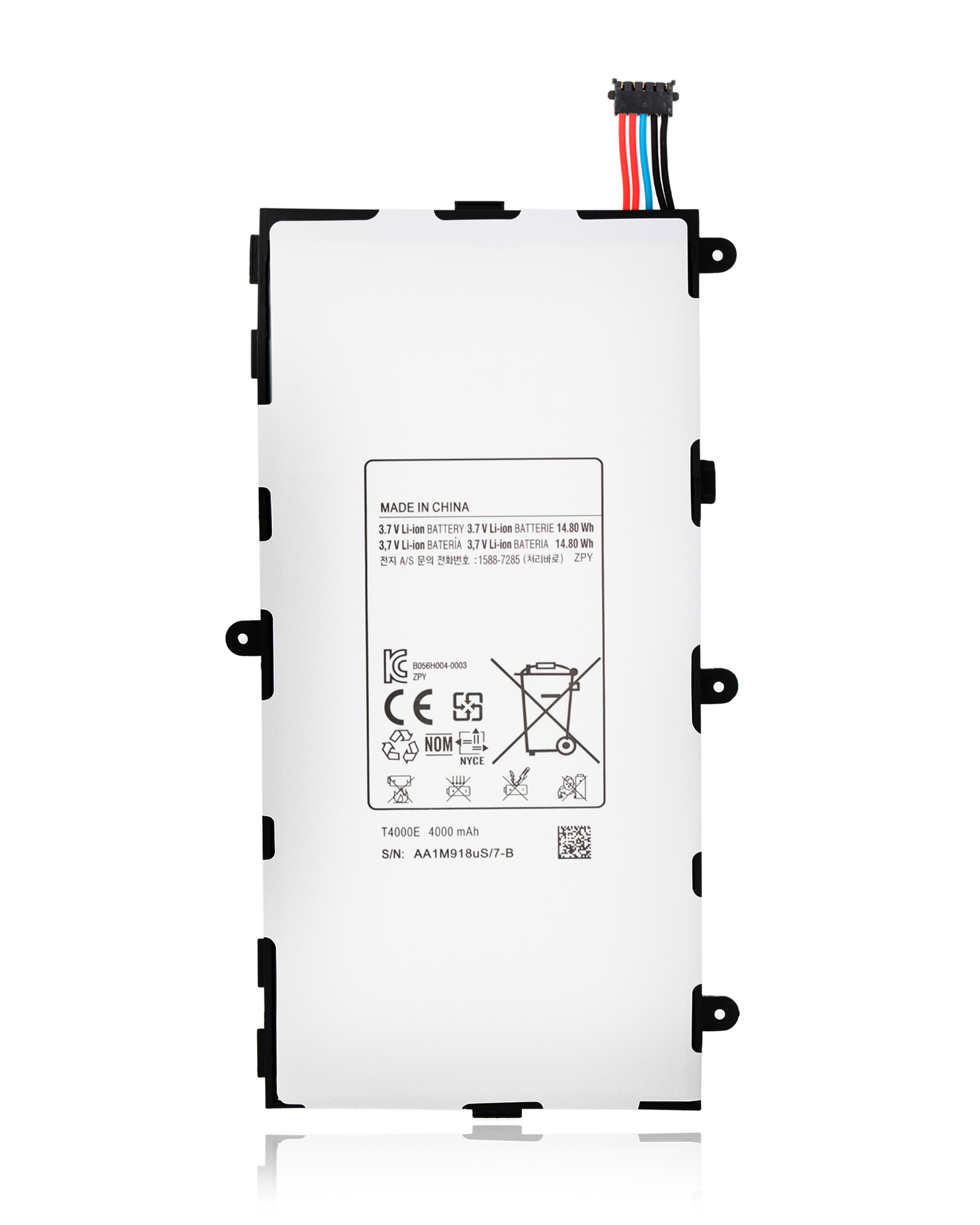 Replacement Battery For Samsung Galaxy Tab 3 7.0" (T210 / T217 T2105) (T4000E) Samsung Galaxy Tab replacement part image 1