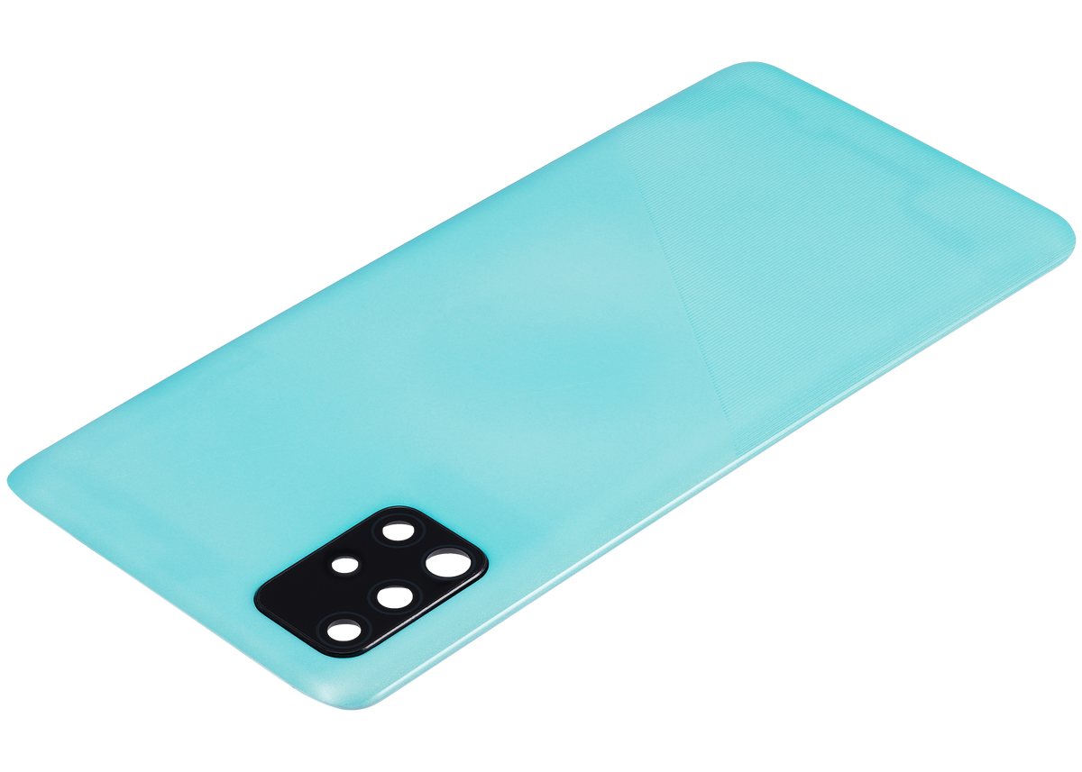 Back Cover Glass With Camera Lens For Samsung Galaxy A51 4G (A515 / 2019) (Aftermarket Plus) (Prism Crush Blue) - product image 3