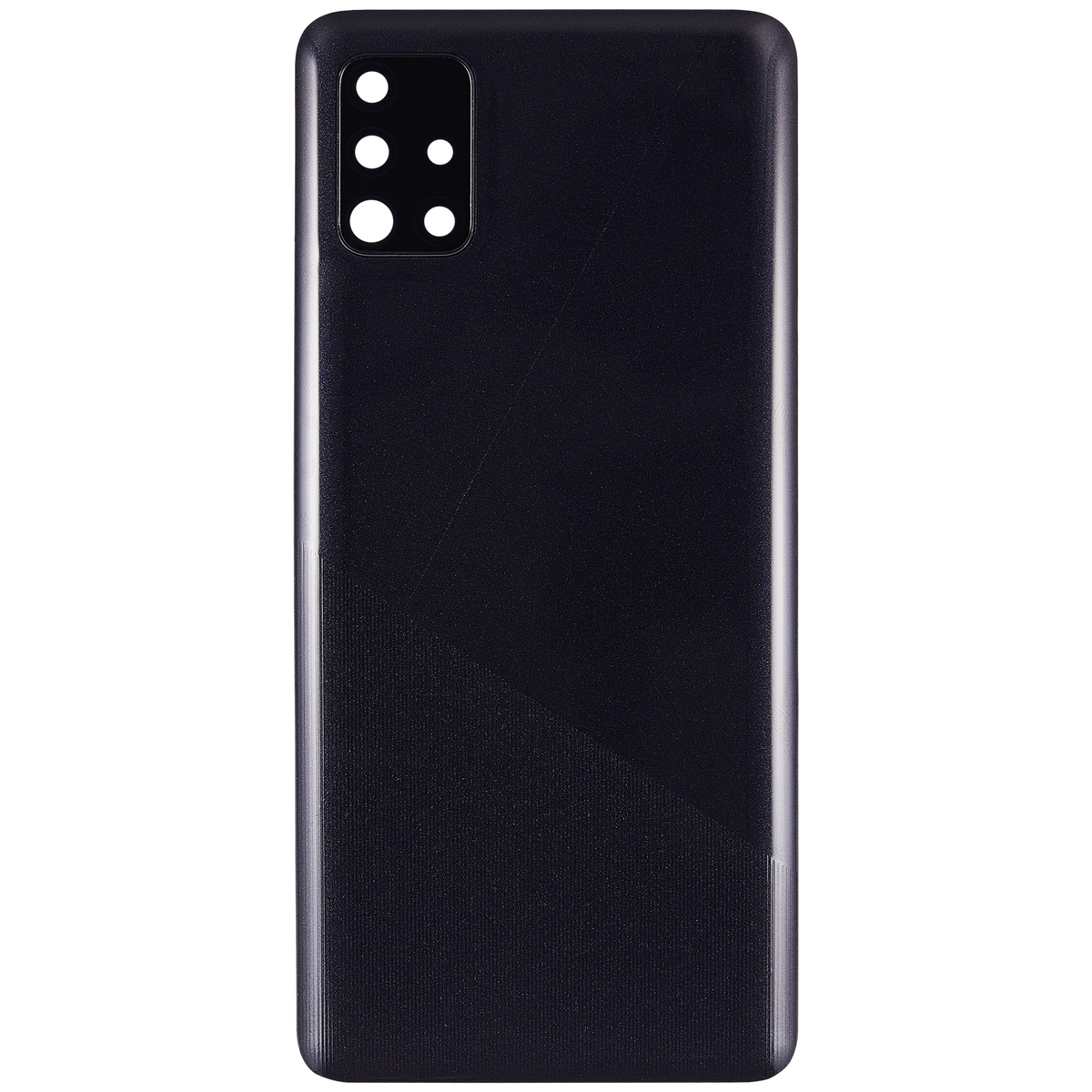 Back Cover Glass With Camera Lens For Samsung Galaxy A51 4G (A515 / 2019) (Aftermarket Plus) (Prism Crush Black) - product image 2