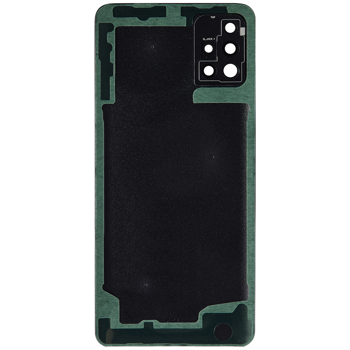 Back Cover Glass With Camera Lens For Samsung Galaxy A51 4G (A515 / 2019) (Aftermarket Plus) (Prism Crush Black) - product image 6