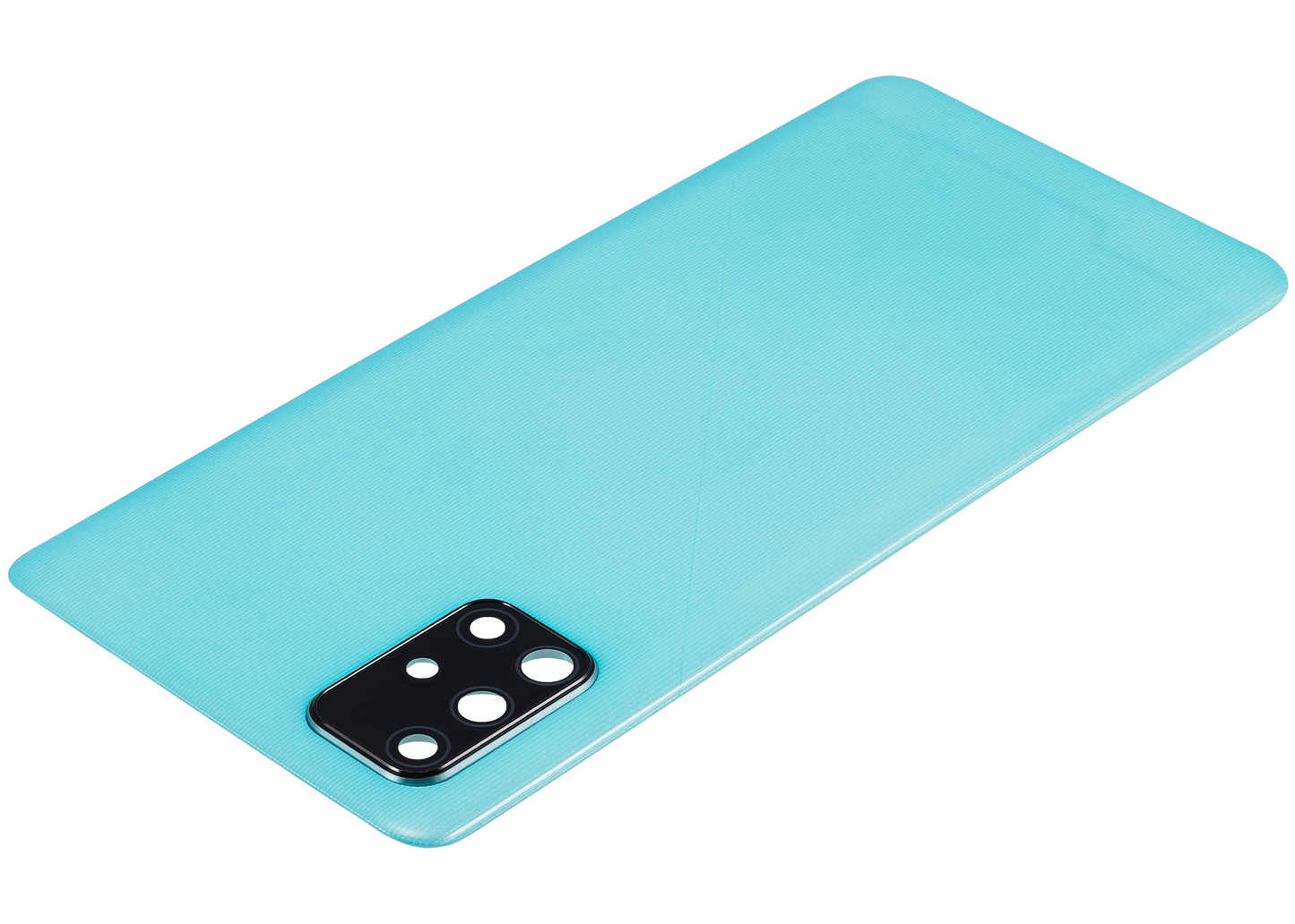 Back cover Glass With Camera Lens For Samsung Galaxy A71 (A715 / 2020) (Aftermarket Plus) ( Prism Crush Blue)