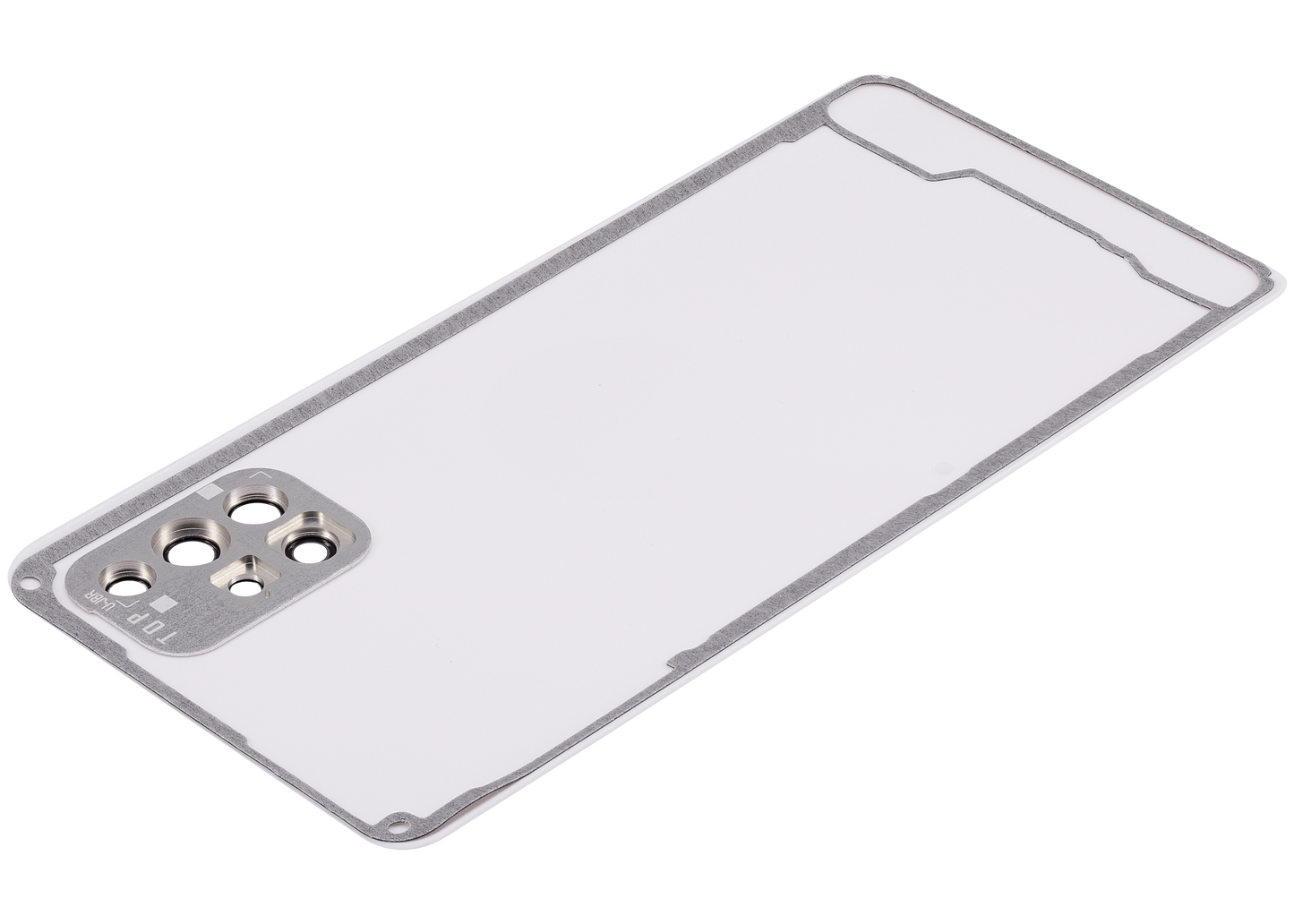 Back cover Glass With Camera Lens For Samsung Galaxy A71 (A715 / 2020) (Aftermarket Plus) ( Prism Crush Silver)