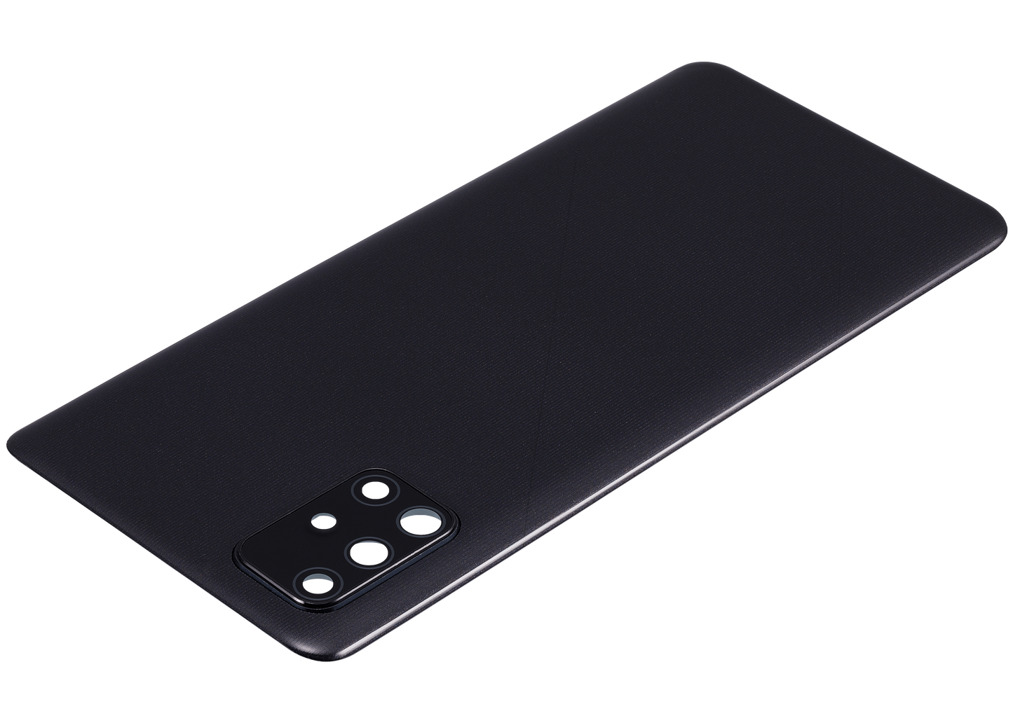 Back cover Glass With Camera Lens For Samsung Galaxy A71 (A715 / 2020) (Aftermarket Plus) ( Prism Crush Black)