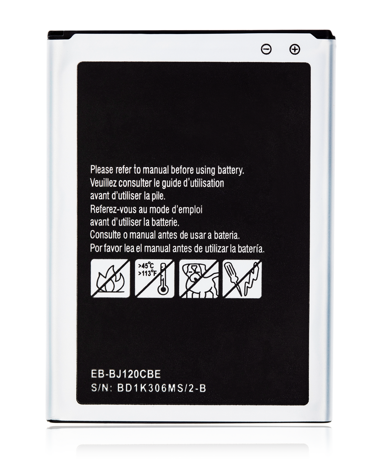 Replacement Battery For Samsung Galaxy J1 Luna SM-S120VL (J120 / 2016) / Galaxy Express 3 (EB-BJ120CBU/E) | Samsung Galaxy J1 (J120 / 2016) Replacement Parts | product image 1