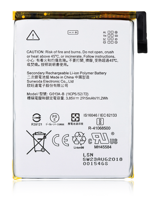 Replacement Battery For Google Pixel 3 (G013A-B) - replacement part product view