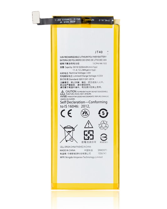 Replacement Battery For Motorola Moto G6 Plus (XT1926 / 2018) (JT40) | compatible mobile phone replacement part | SKU 107081016915 | product image 1