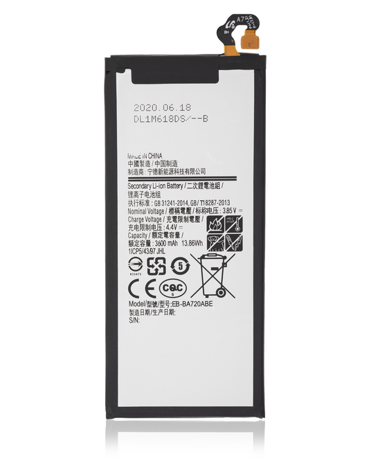 Replacement Battery For Samsung Galaxy A7 (A720 / 2017) / J7 Pro (J730 / 2017) (EB-BA720ABE) Samsung replacement part SKU 107082014615 - product image 1