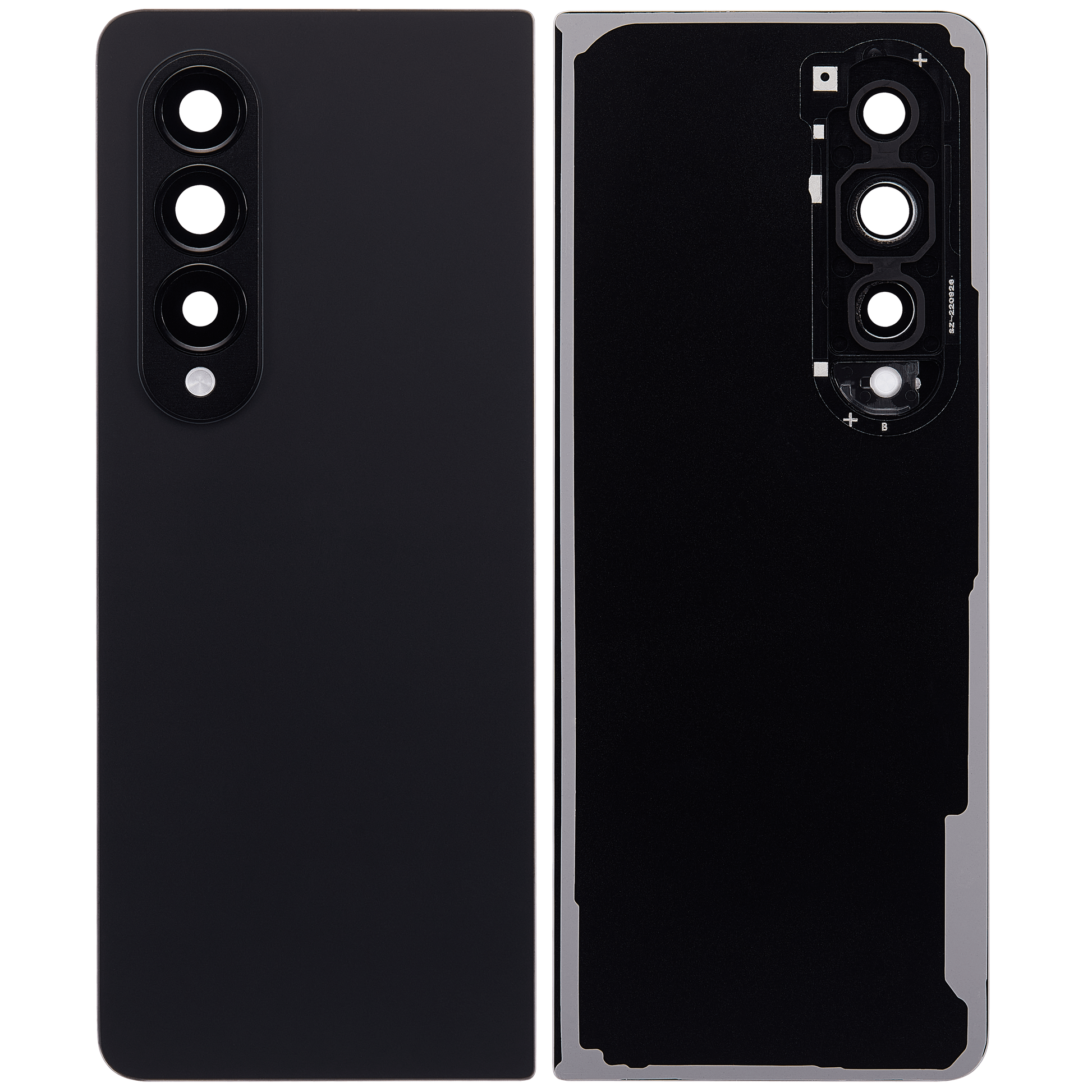 OEM quality Back Cover Glass With Camera Lens For Samsung Galaxy Z Fold 4 (F936) (Phantom Black) component