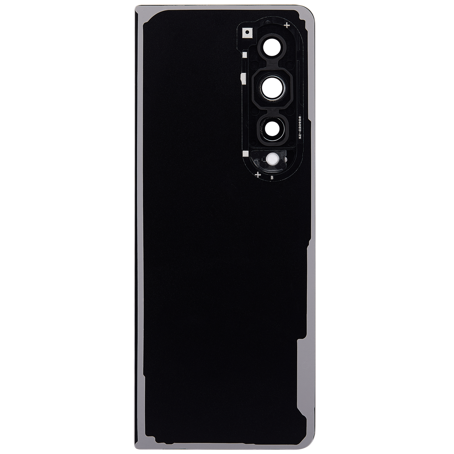 High resolution image of Back Cover Glass With Camera Lens For Samsung Galaxy Z Fold 4 (F936) (Phantom Black)