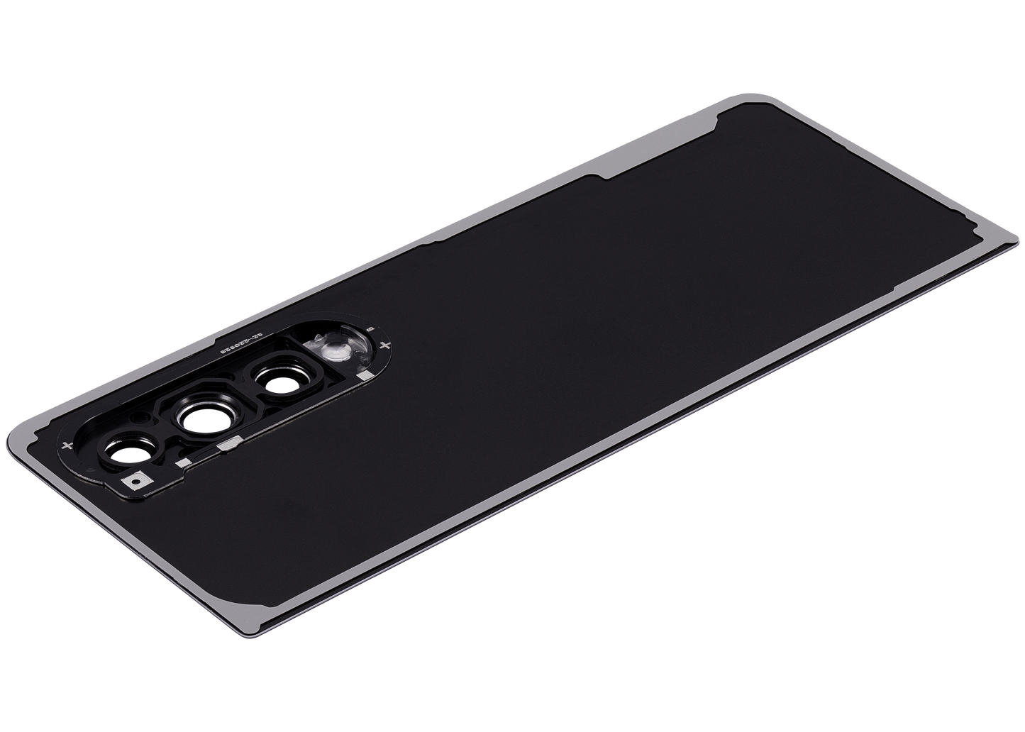 Replacement Back Cover Glass With Camera Lens For Samsung Galaxy Z Fold 4 (F936) (Phantom Black) front view