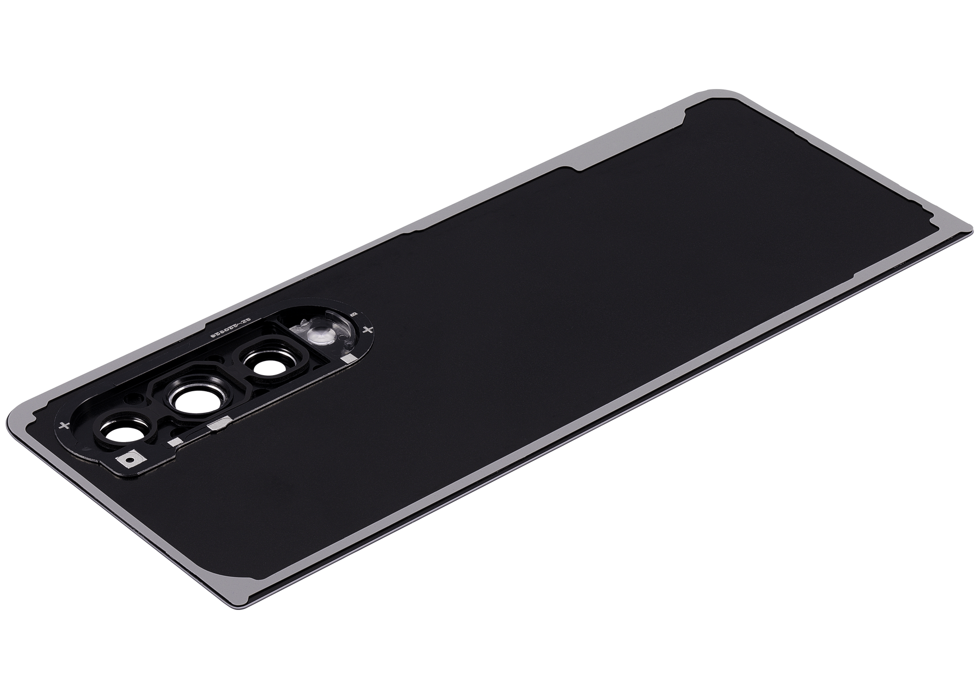 Replacement Back Cover Glass With Camera Lens For Samsung Galaxy Z Fold 4 (F936) (Phantom Black) front view