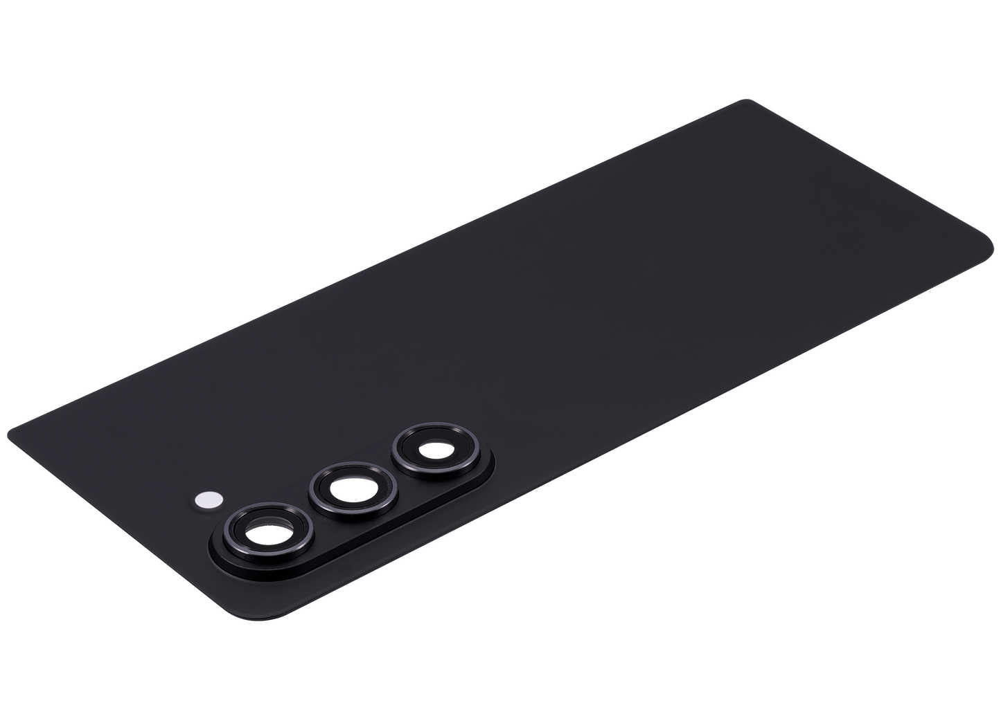 High resolution image of Back Cover Glass With Camera Lens For Samsung Galaxy Z Fold 5 5G (F946) (Phantom Black)