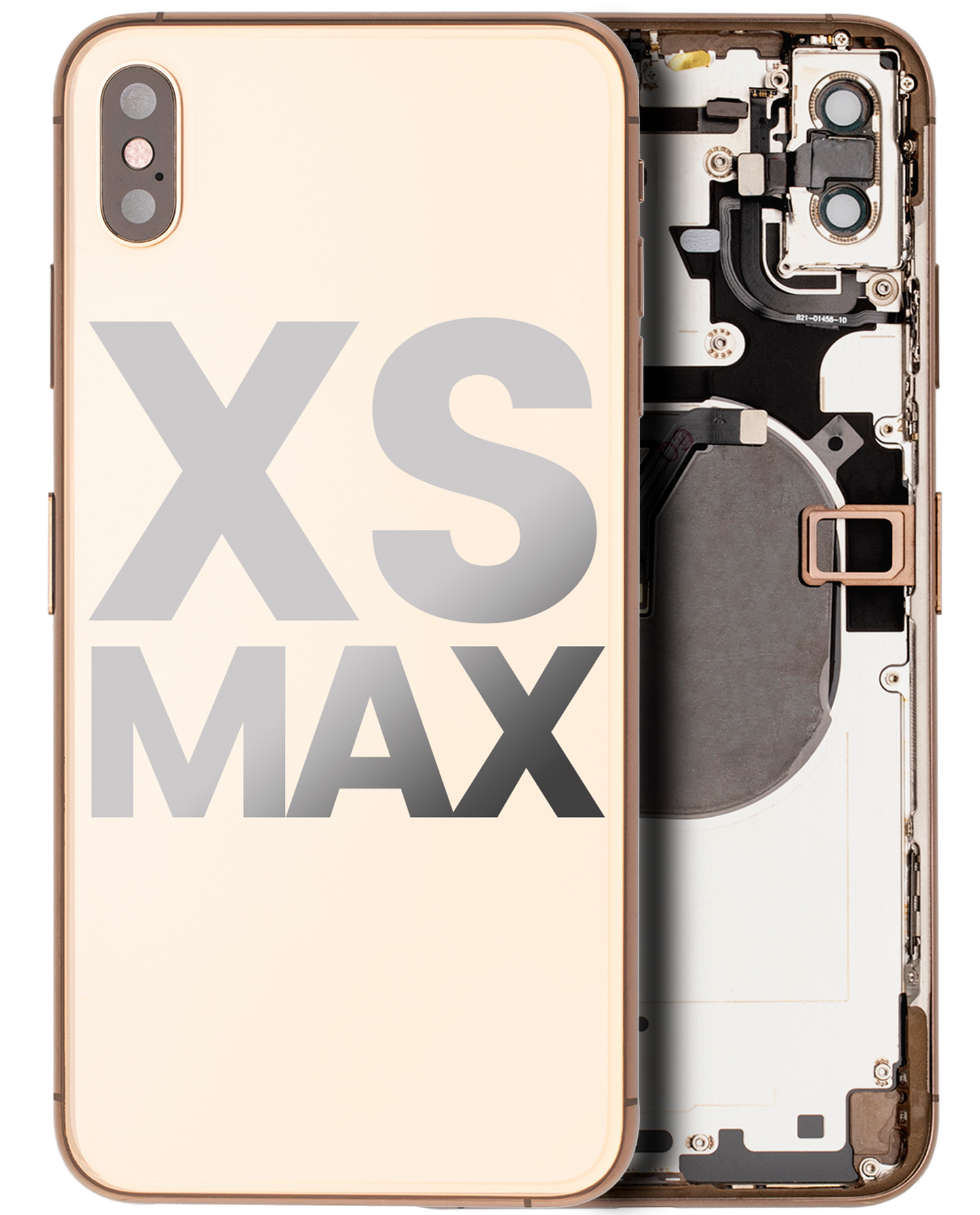 Back Housing W/ Small Parts For iPhone XS Max (Used OEM Pull: Grade C) (Gold)