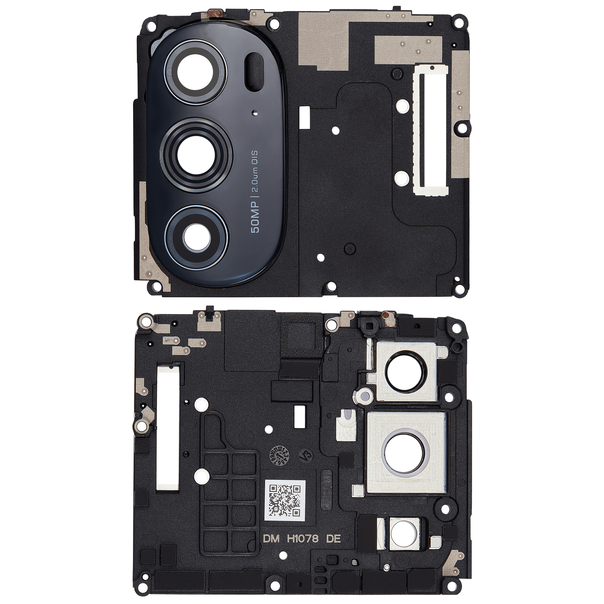 Antenna Cover with Back Camera Lens For Motorola Moto Edge Plus / Edge 30 Pro (XT2201-1/4) / Edge X30 5G (XT2201 -2/6 /2022) (Black) | SKU 109082007330 | image 2