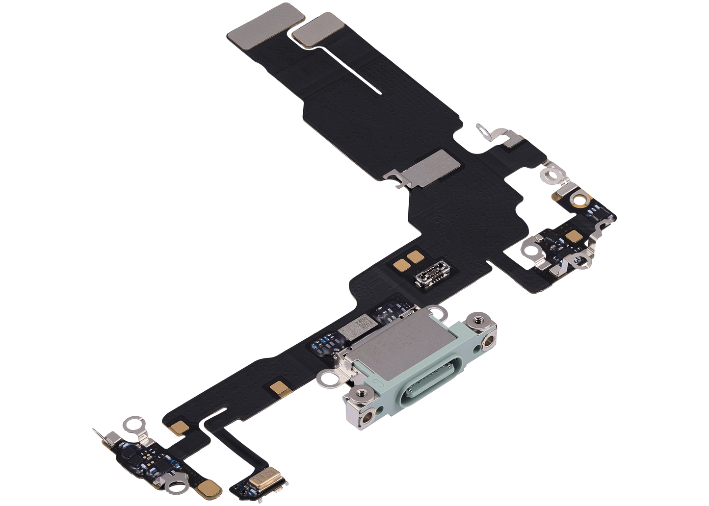 Charging Port Flex Cable For iPhone 15 (Premium) (Green)