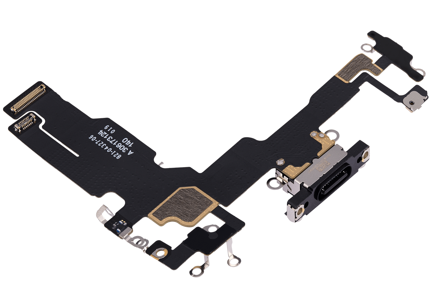 Charging Port Flex Cable For iPhone 15 (Premium) (Black)
