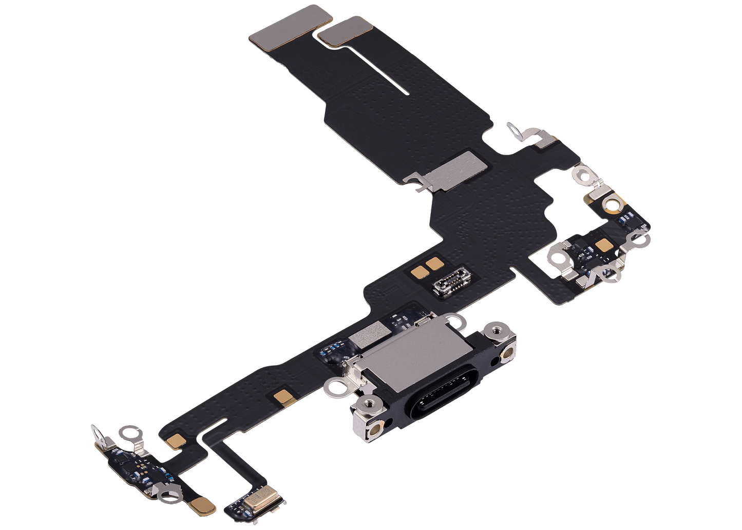 Charging Port Flex Cable For iPhone 15 (Premium) (Black)