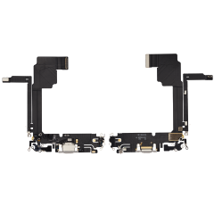 Charging Port Flex Cable For iPhone 15 Pro Max (Premium) (White Titanium)
