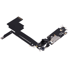 Charging Port Flex Cable For iPhone 15 Pro Max (Premium) (White Titanium)