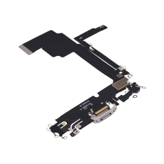 Charging Port Flex Cable For iPhone 15 Pro Max (Premium) (White Titanium)