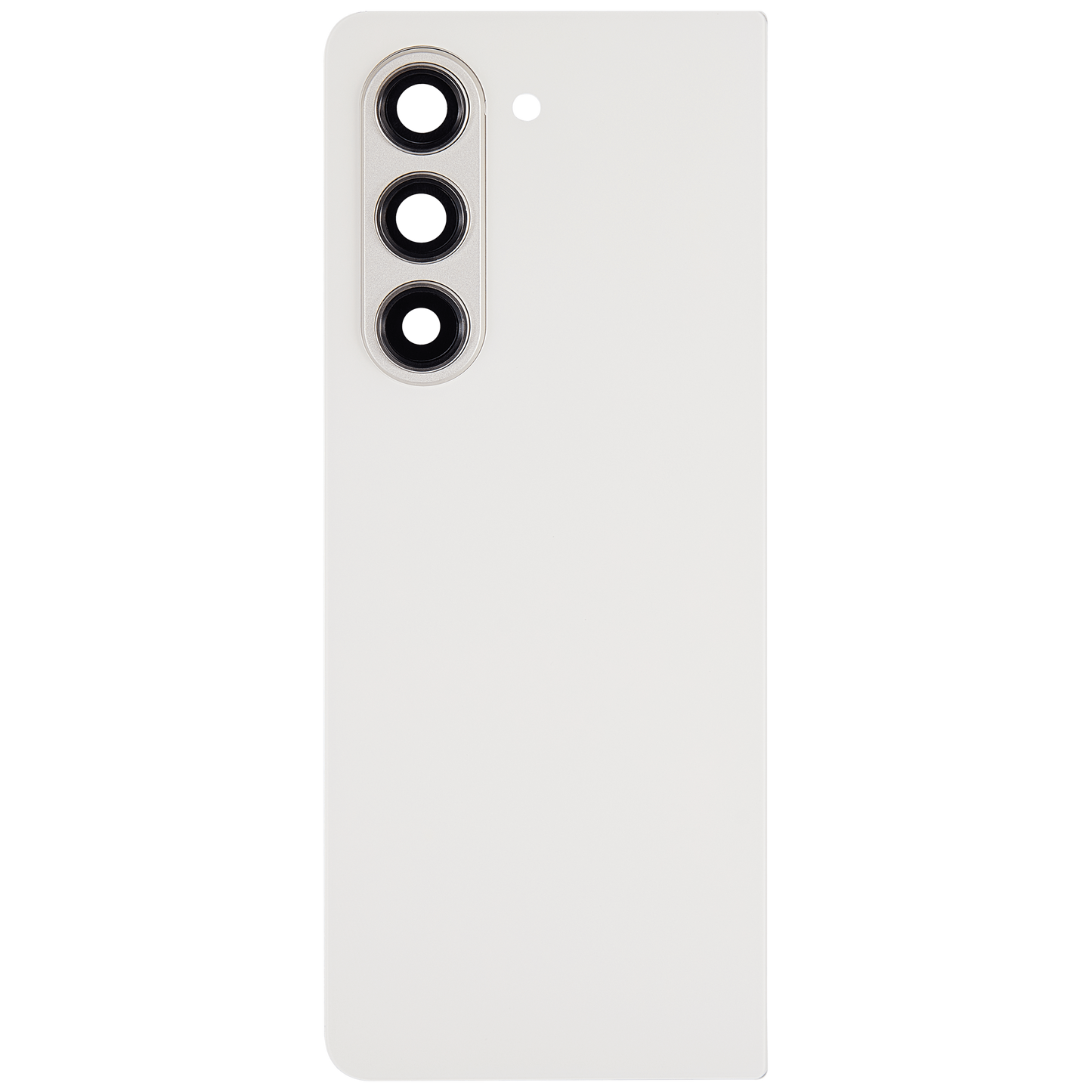 Back Cover Glass With Camera Lens For Samsung Galaxy Z Fold 5 5G (F946) (Cream) clear view