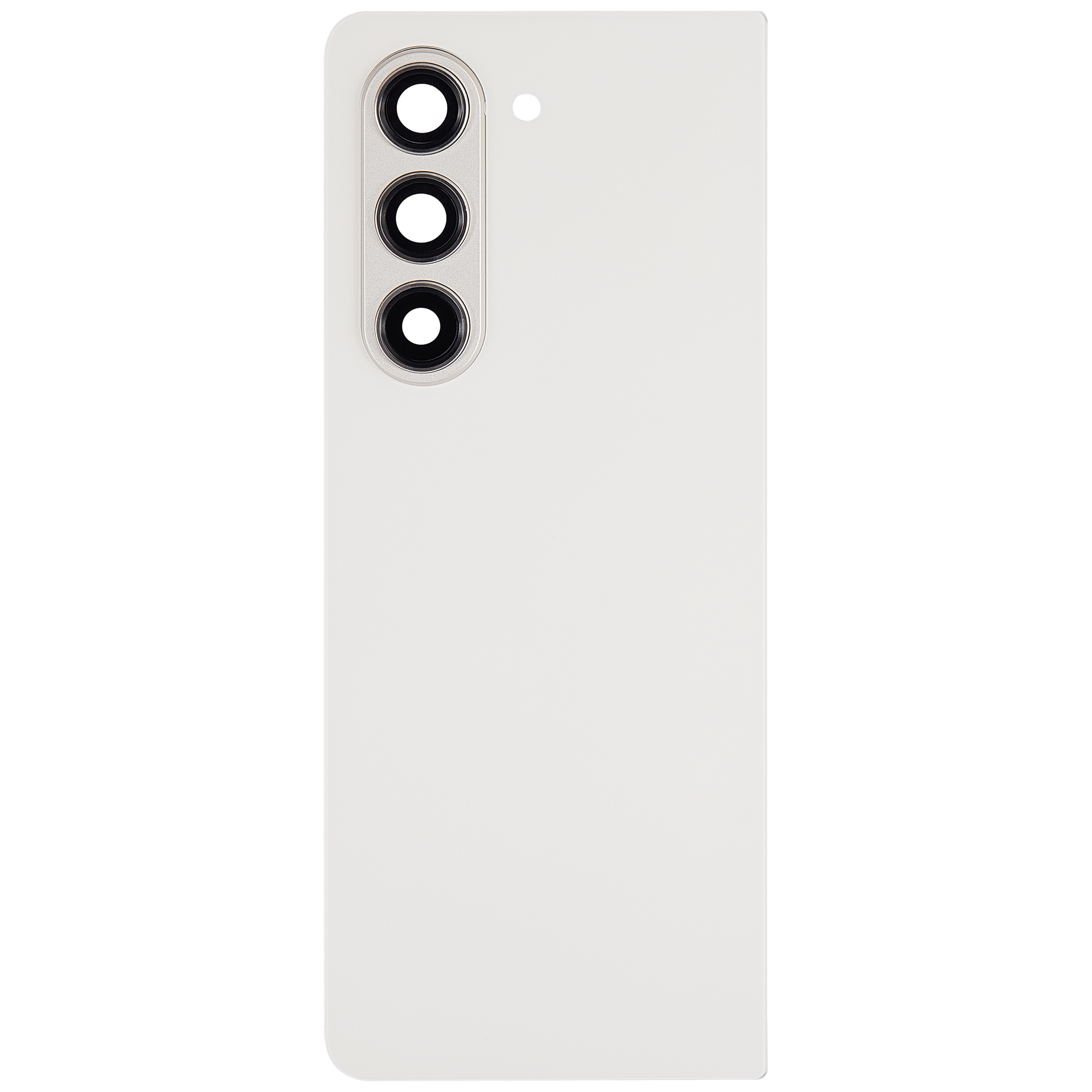 Back Cover Glass With Camera Lens For Samsung Galaxy Z Fold 5 5G (F946) (Cream) clear view