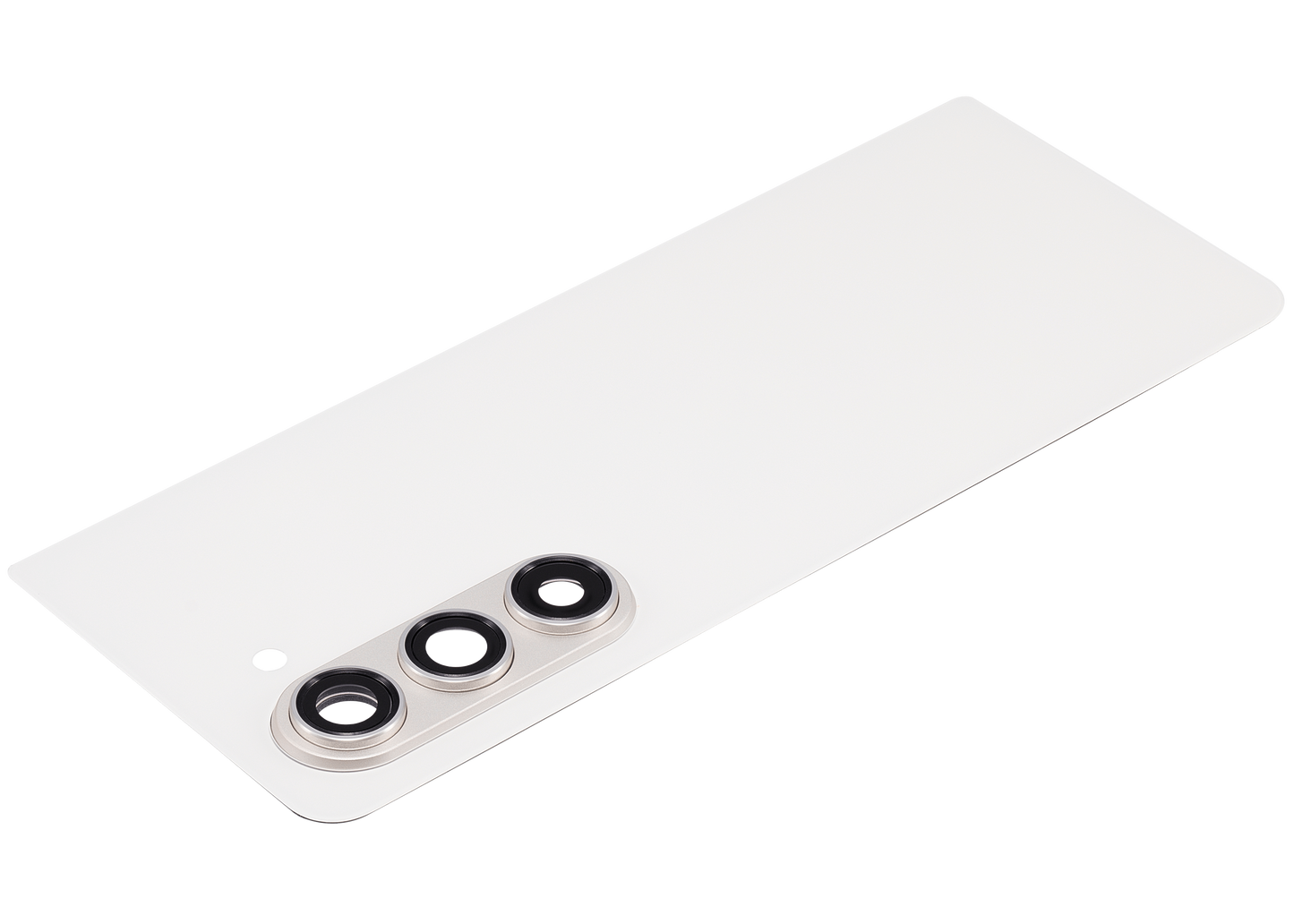 Back Cover Glass With Camera Lens For Samsung Galaxy Z Fold 5 5G (F946) (Cream) side angle