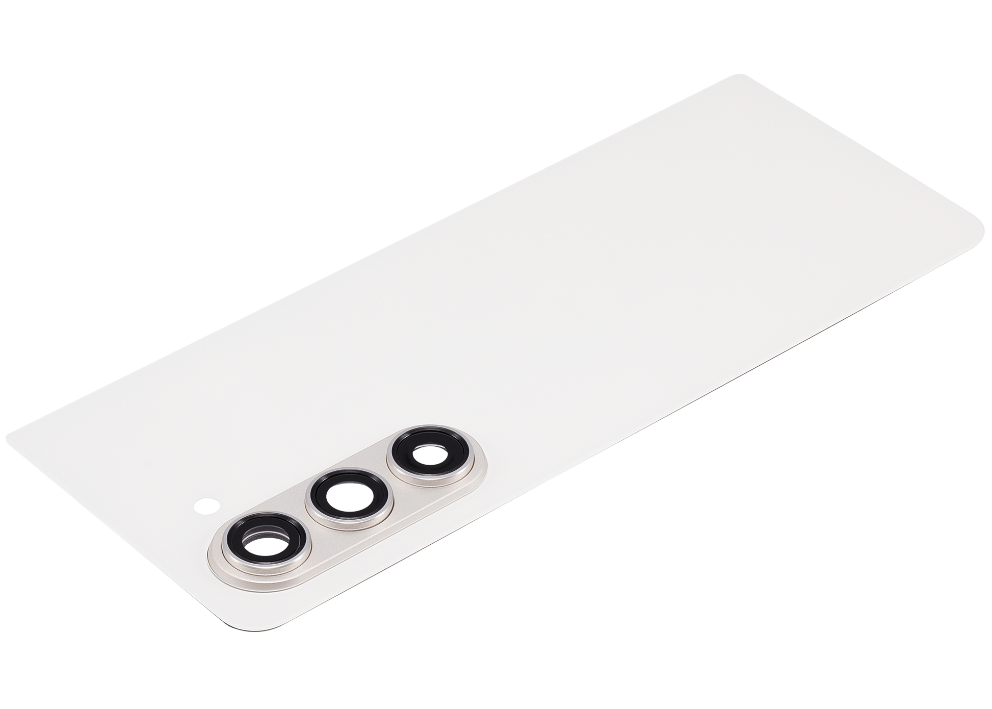 Back Cover Glass With Camera Lens For Samsung Galaxy Z Fold 5 5G (F946) (Cream) side angle