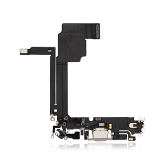 Charging Port Flex Cable For iPhone 15 Pro Max (Premium) (White Titanium)