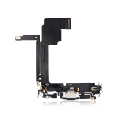 Charging Port Flex Cable For iPhone 15 Pro Max (Premium) (Black Titanium)