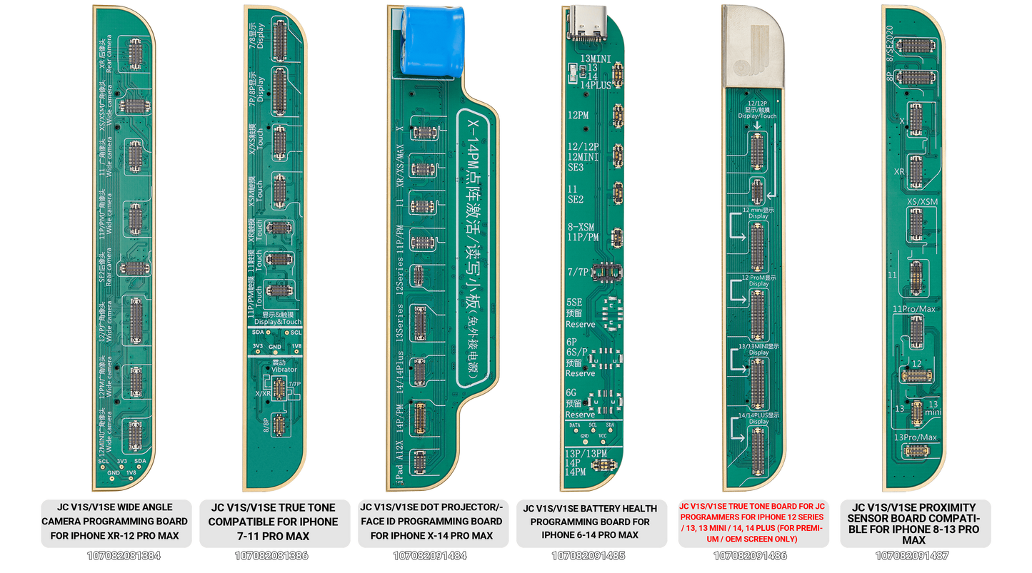 True Tone Board for JCID Programmers for iPhone 12 Series / 13, 13 Mini / 14, 14 Plus / 15, 15 Plus (Supports Original and Aftermarket Screens) (JCID
