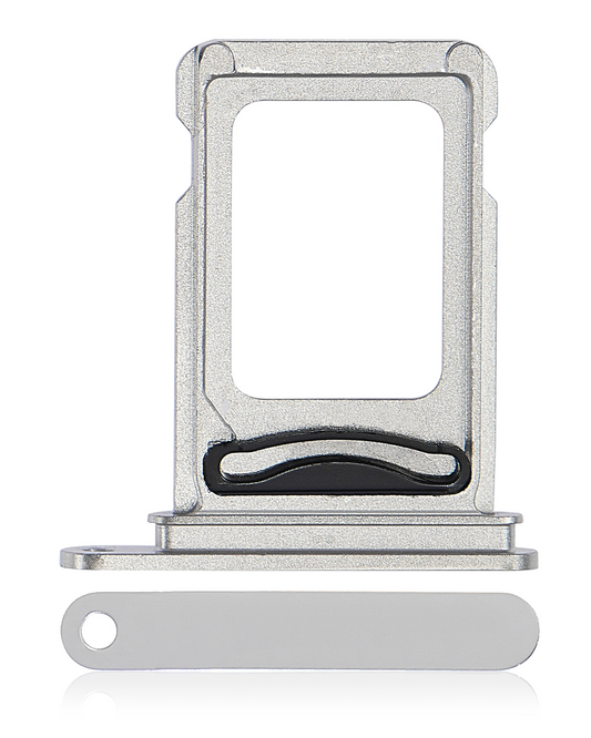 Dual Sim Card Tray For iPhone 14 Pro / 14 Pro Max (Silver)