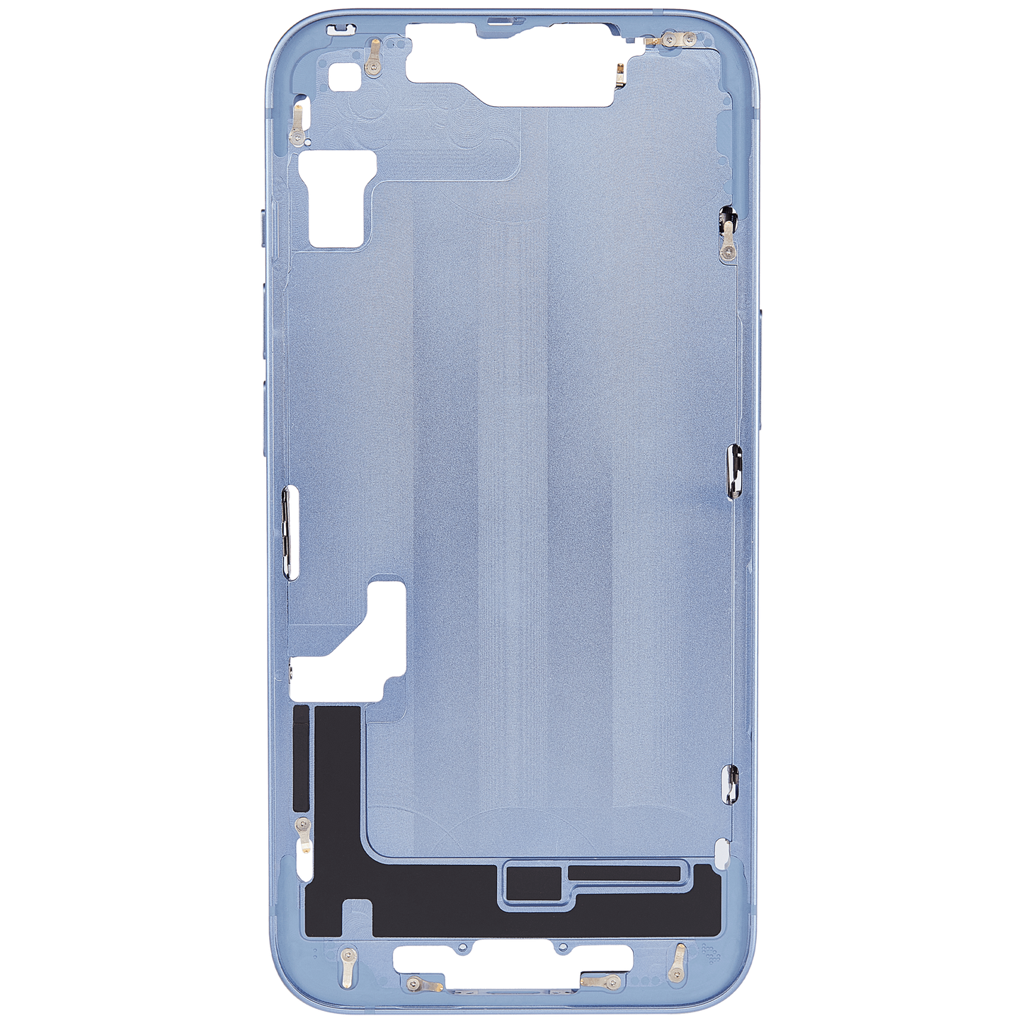 Mid-Frame Housing W/ Small Parts For iPhone 14 (US Version) (Aftermarket Plus) (Blue)