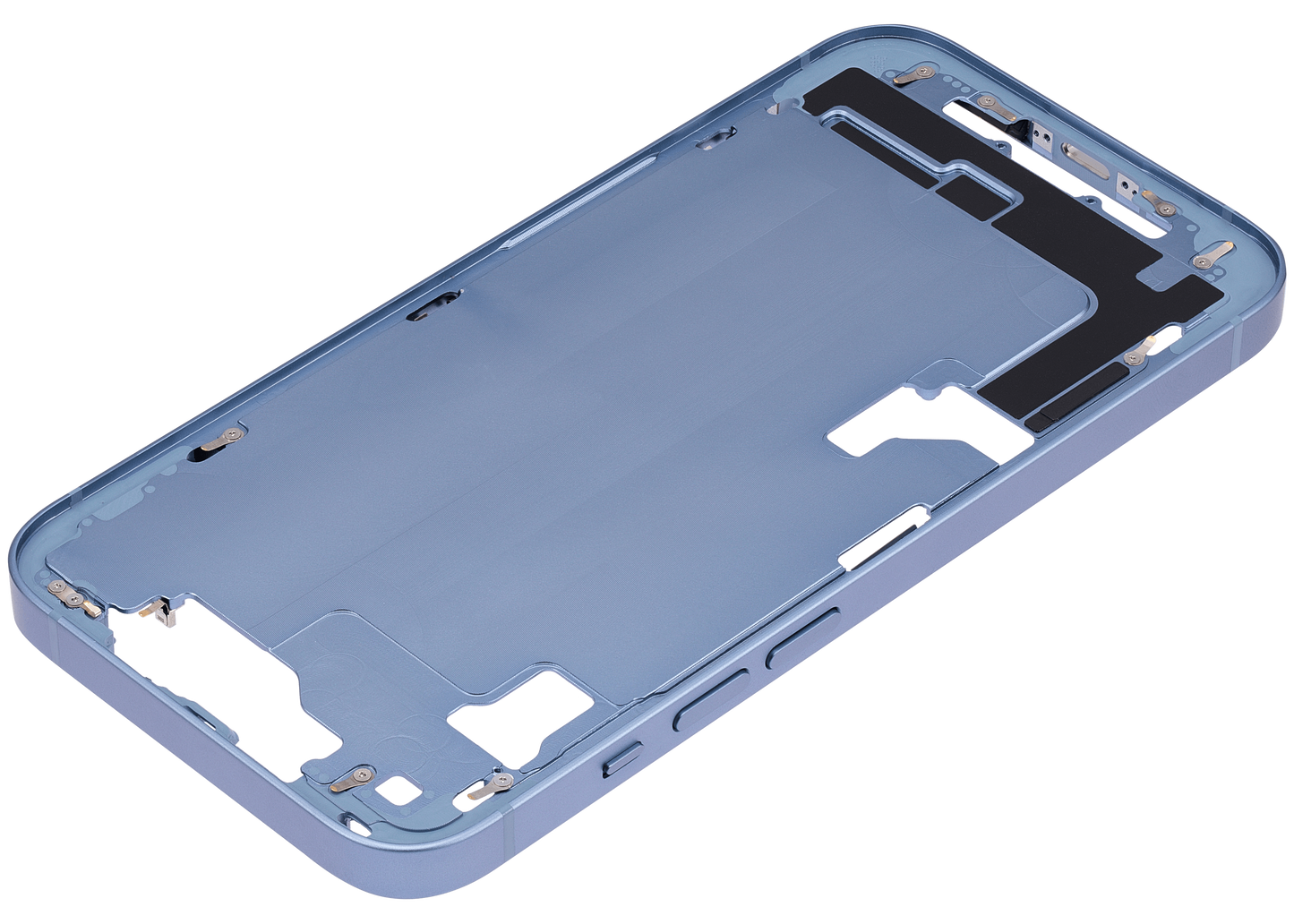 Mid-Frame Housing W/ Small Parts For iPhone 14 (US Version) (Aftermarket Plus) (Blue)