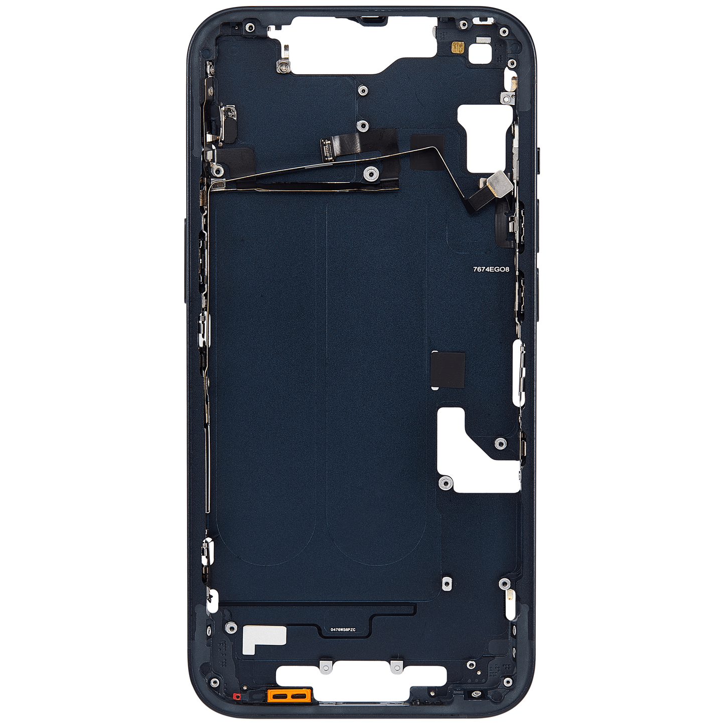 Mid-Frame Housing W/ Small Parts For iPhone 14 (US Version) (Aftermarket Plus) (Midnight)