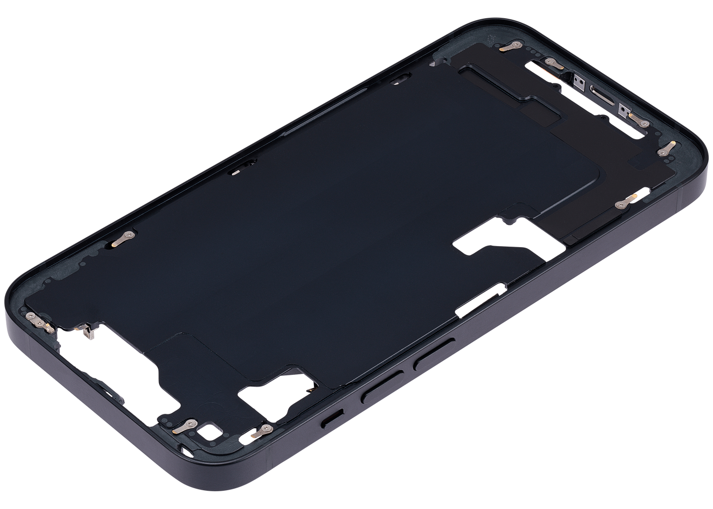 Mid-Frame Housing W/ Small Parts For iPhone 14 (US Version) (Aftermarket Plus) (Midnight)