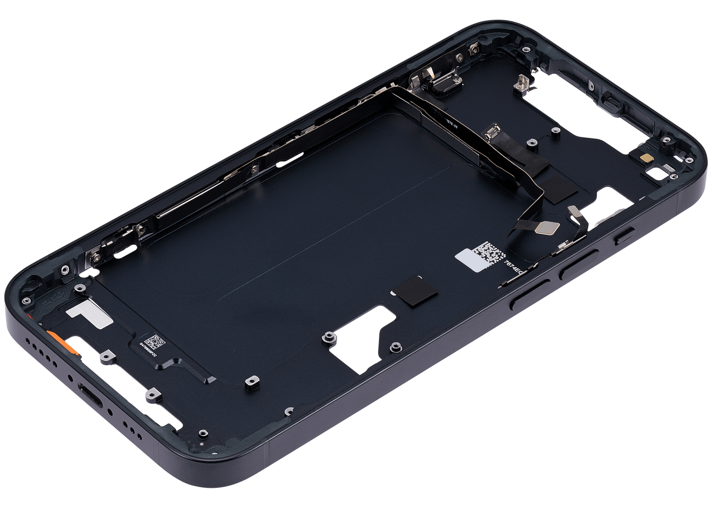 Mid-Frame Housing W/ Small Parts For iPhone 14 (US Version) (Aftermarket Plus) (Midnight)