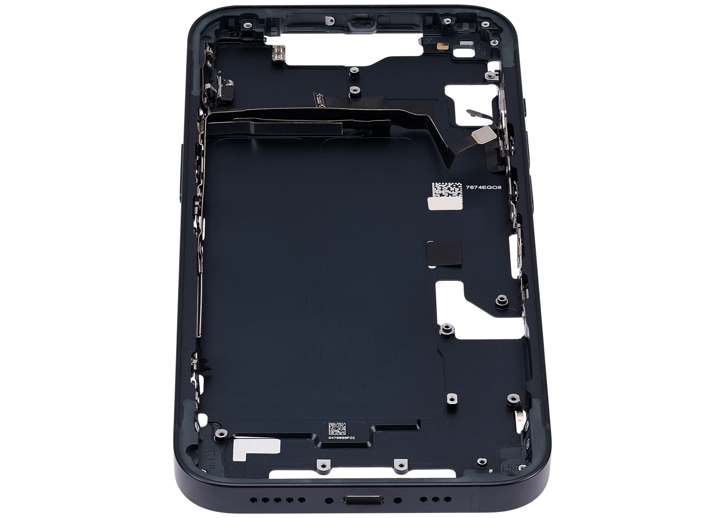 Mid-Frame Housing W/ Small Parts For iPhone 14 (US Version) (Aftermarket Plus) (Midnight)