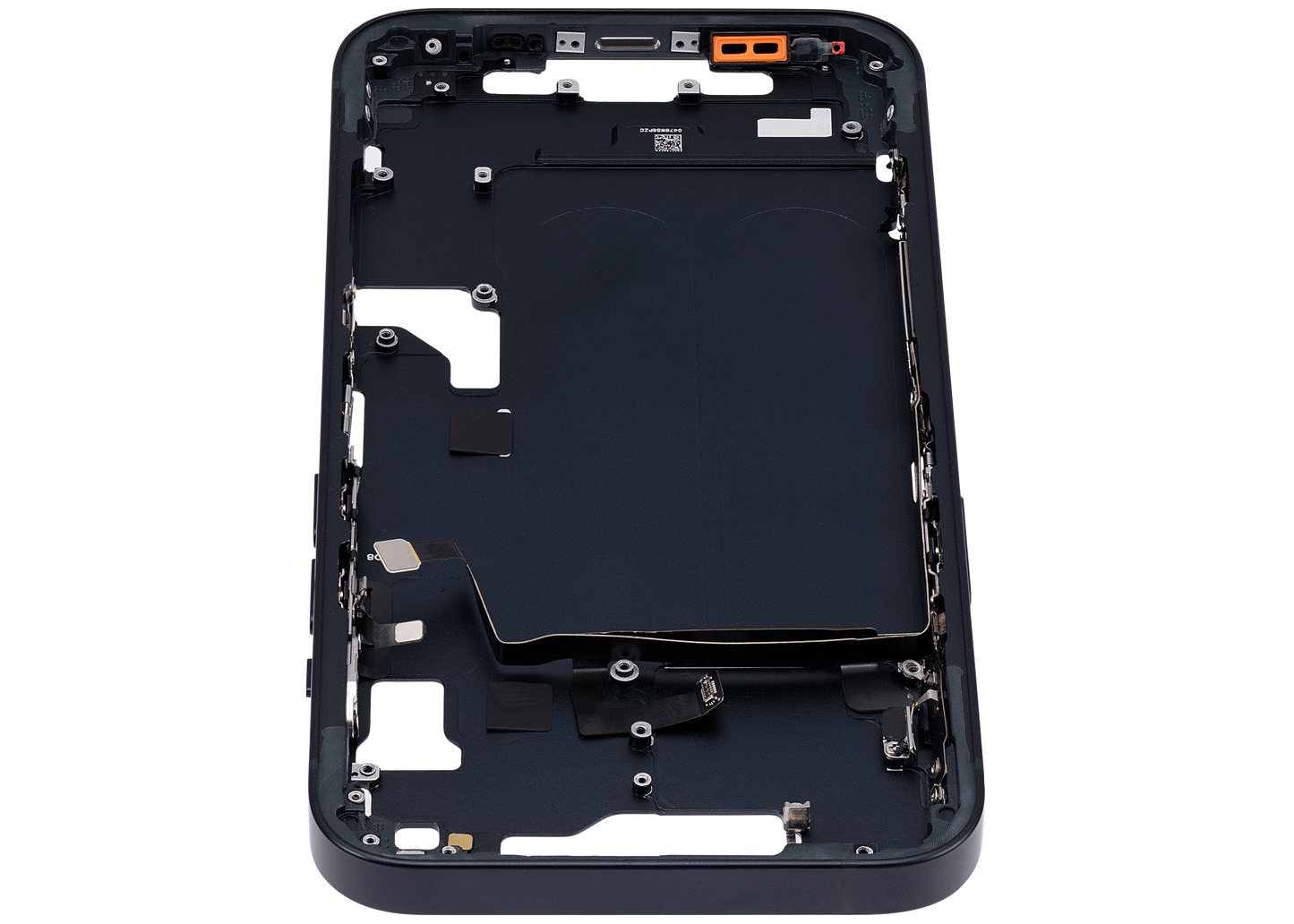 Mid-Frame Housing W/ Small Parts For iPhone 14 (US Version) (Aftermarket Plus) (Midnight)