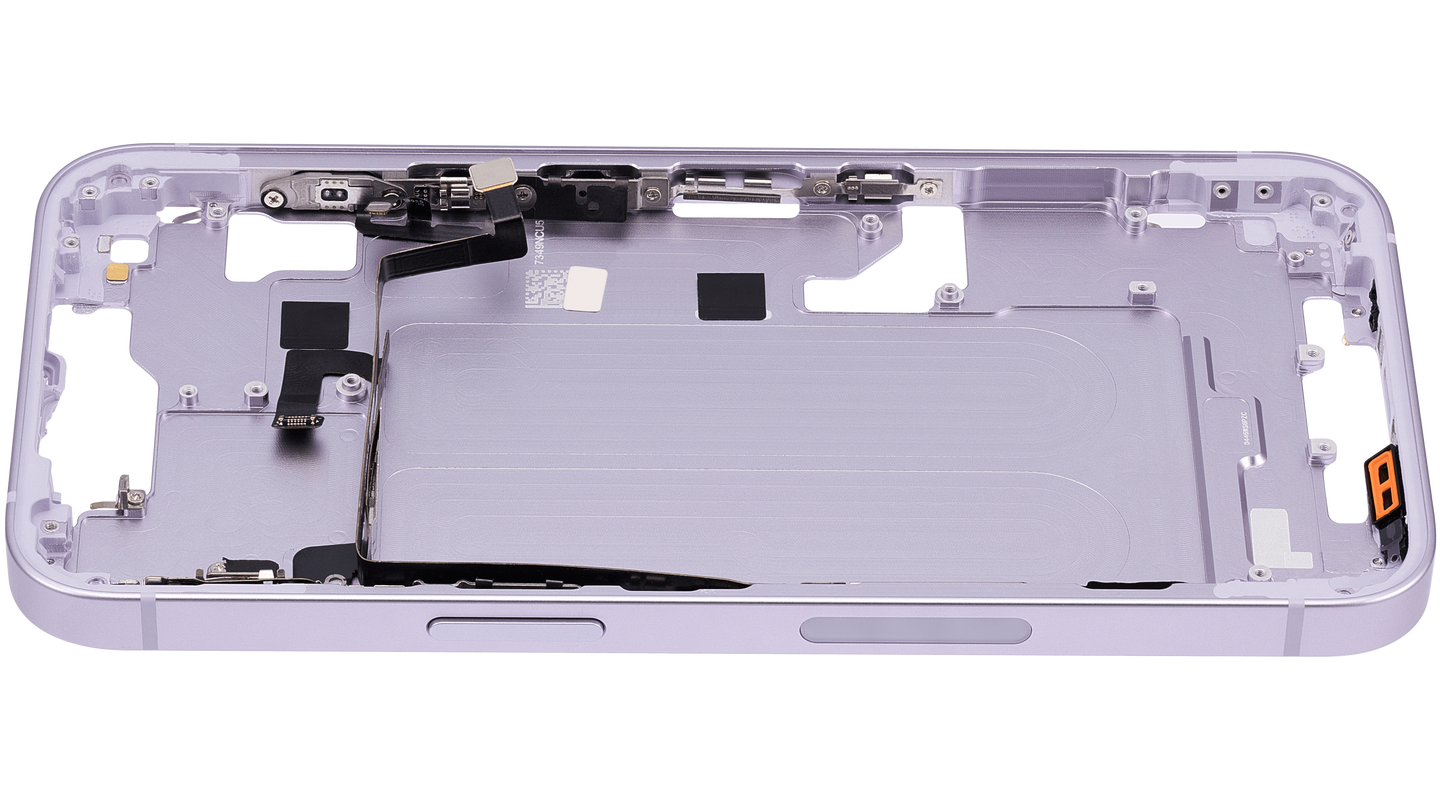 Mid-Frame Housing W/ Small Parts For iPhone 14 (US Version) (Aftermarket Plus) (Purple)
