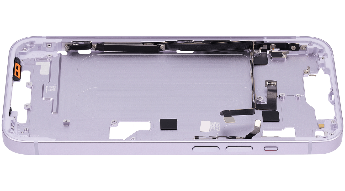 Mid-Frame Housing W/ Small Parts For iPhone 14 (US Version) (Aftermarket Plus) (Purple)