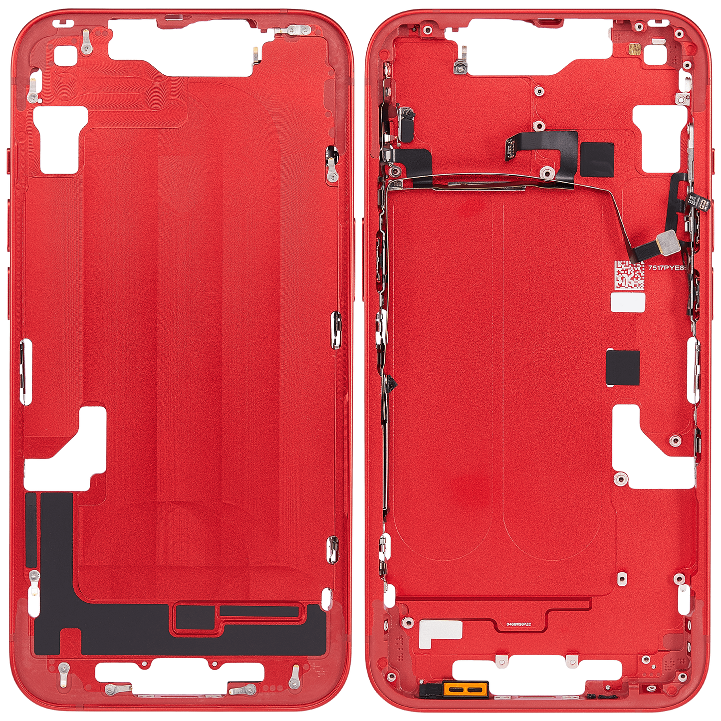 Mid-Frame Housing W/ Small Parts For iPhone 14 (US Version) (Aftermarket Plus) (Red)