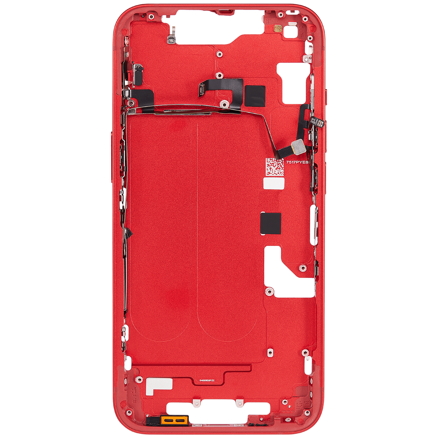 Mid-Frame Housing W/ Small Parts For iPhone 14 (US Version) (Aftermarket Plus) (Red)